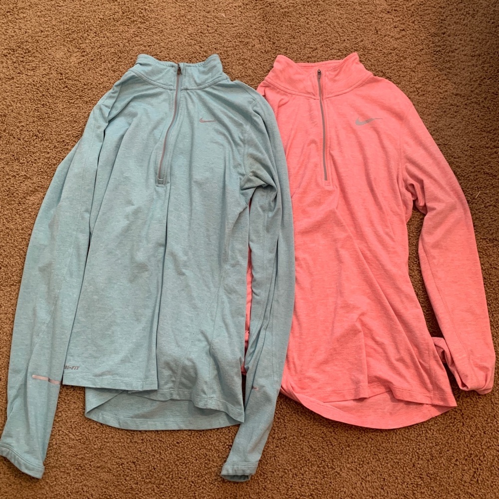 Nike half zip jackets